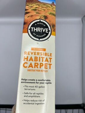 Thrive Reversible Habitat Carpet in Orange and White